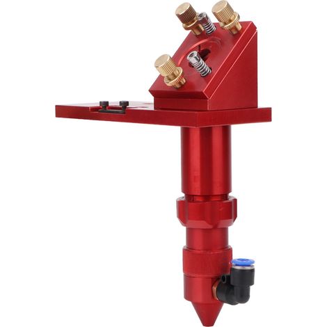 Tête laser en aluminium rouge pour machine de gravure CO2, accessoire 63,5/101,6 mm (Type B), pièce de rechange graveur, compatible découpe laser (1/5)