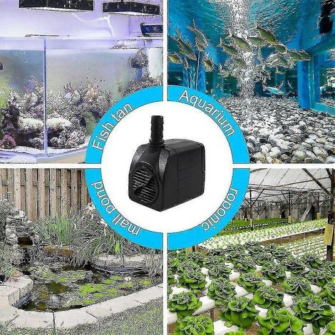 Pompe submersible ultra-silencieuse avec fonction fontaine, 3 buses – 15 W – Prise européenne (1/3)