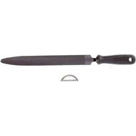 2PZ RASPE "CABINET" MEZZE TONDE CON MANICO PLASTICA - 6" mm.150 taglio bastardo