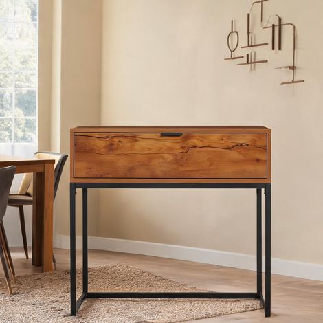 Console en panneau de particules acier 80 x 30 x 76 cm (1/5)