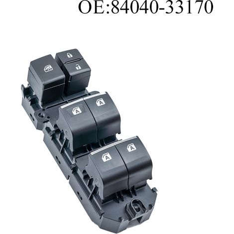Die Referenznummer 84040-33170 gilt für die Fensterheberknöpfe der Toyota Camry C-HR Modelle der Baujahre 2018-2020. (1/4)