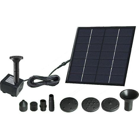 Kit de pompe à eau solaire submersible pour fontaine, piscine, jardin et bassin (1/5)
