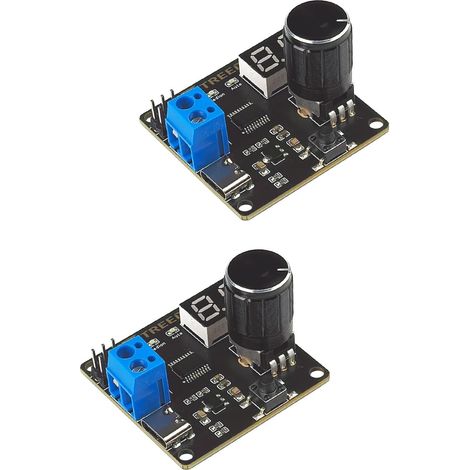 Lot de 2 testeurs de servo numériques RC avec protection contre les surintensités, 3 modes de contrôle, 2 modes d'affichage, DC5 V-8 V pour voiture radiocommandée, avion, robot, outil de test (1/5)