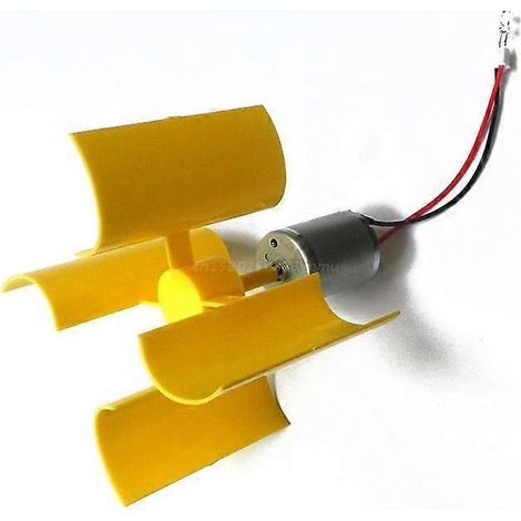 Kit de fabrication DIY pour mini-éolienne 0,1 V-5,5 V avec mini-moteur à pales, idéal pour tous types de petits projets technologiques et de modélisme. (1/5)