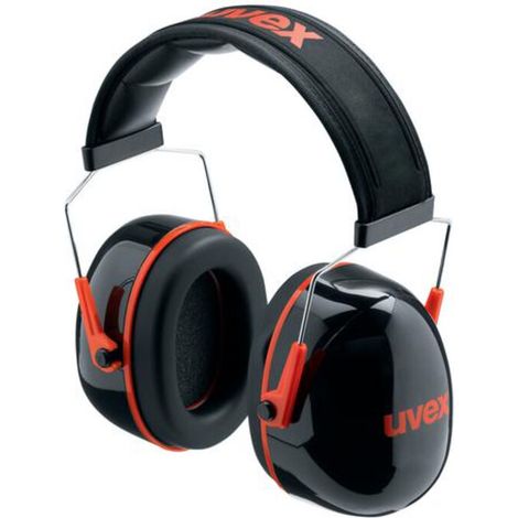 Uvex Kapselgehörschutz uvex K3, schwarz, rot, SNR 33 dB, Größe S, M, L