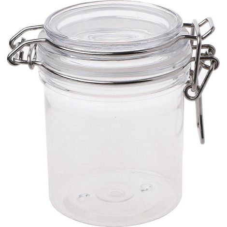Boîte de conservation alimentaire en PETP pour lait en poudre, couvercle à pince, bocal hermétique à fermeture hermétique, cuisine (1/5)