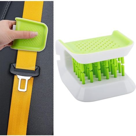 Brosse de nettoyage double face en forme de U pour ceinture de sécurité de voiture, brosse de nettoyage intérieure, brosses de nettoyage antidérapantes pour ceinture de sécurité, brosses de nettoyage (1/5)