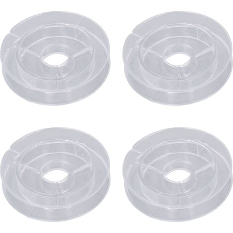 Lot de 20 bobines à broder de 50 mm en acrylique transparent, léger et résistant