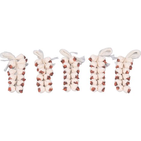 Lot de 5 fausses gousses d'ail miniatures pour décoration DIY de maison de poupée à l'échelle 1:12 (1/5)