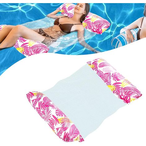 Hamac De Piscine,Hamac Gonflable Piscine,Matelas Gonflable Piscine,Flottant Hamac Gonflable,pour Les Plages,Les Lacs Et Les Vacances,Adultes Et Enfants,127 X 70cm,1 Pièce (1/5)