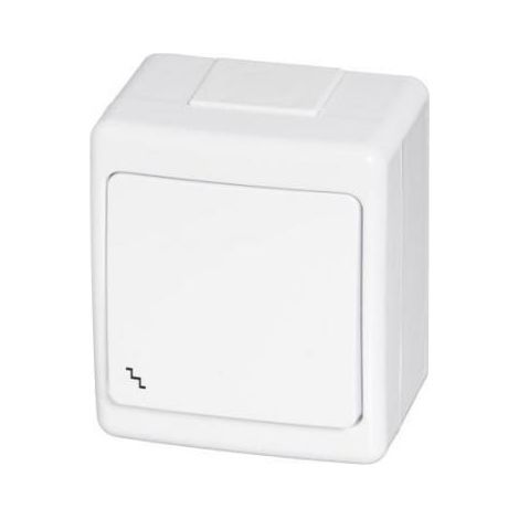 Interruptor herm茅tico Beta Single, de 2 v铆as, blanco, IP44 /D.3110WS/