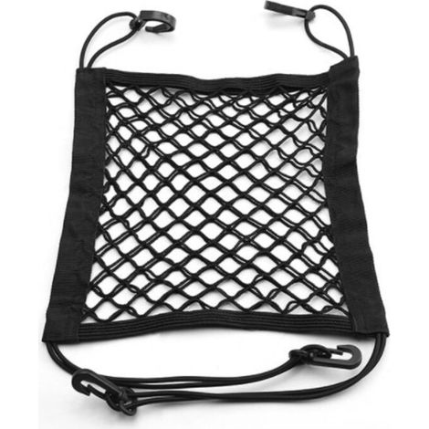 Filet élastique de poche filet à bagages filet de voiture isolation double filet de rangement poche fournitures articles divers crochet filet de rangement (1/5)