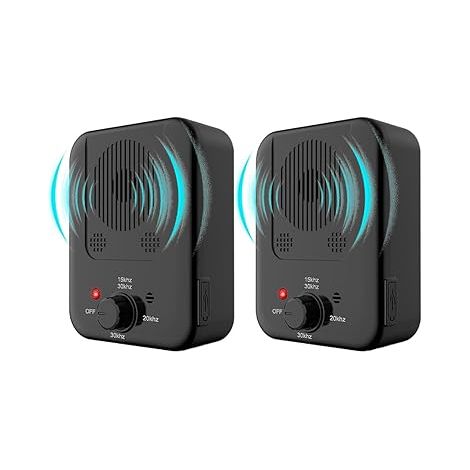 2pcs Dispositif Anti-Aboiement Ultrason pour Chiens - Étanche - Automatique - Convient aux Petits et Grands Chiens-INHHUB (1/4)
