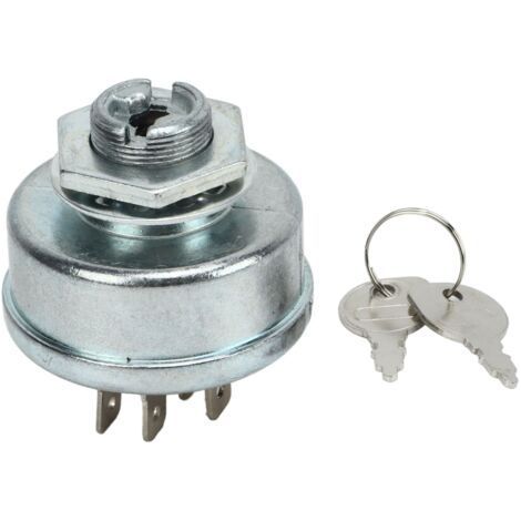365402 Interruptor de encendido de metal para tractor cortacésped John Deere con 2 llaves de repuesto (1/4)