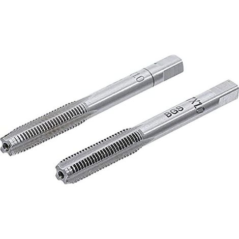 Bgs Technic – Jeu de 2 tarauds M7 x 1.00 mm – Acier à outils GCr15 – Filetage de précision – Taraud ébaucheur et finisseur