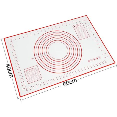 Tapis de cuisson en silicone antiadhésif 6040cm grand format (1/5)