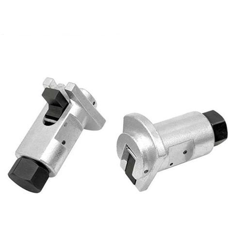 2pcs Outil de démontage d'amortisseur hydraulique, outil de démontage universel de rotule de voiture, extracteur mécanique hexagonal de 17 mm pour châssis de voiture, argent (1/5)