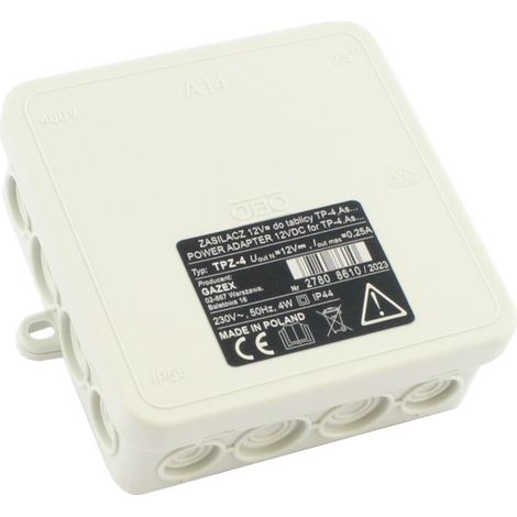 Fuente de alimentación TPZ-4 de 12 V y 4 W para TP-4.