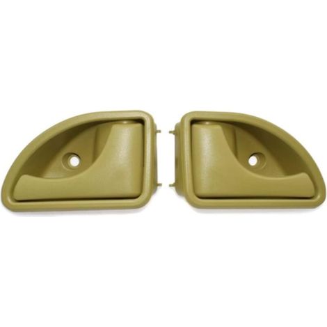 Poignée de porte intérieure avant gauche et droite compatible avec Renault Kangoo I 1997-2007 Twingo I 1993-2007 - Type A Jaune à gauche et à droite (1/3)