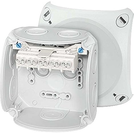 HENSEL BOÎTE DE DÉRIVATION DK 0404 G BOÎTE 1,54QMM, BOÎTIER POUR MONTAGE SUR LE MUR/PLAFOND 4012591124962