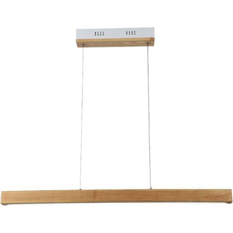 Lámpara colgante LED V-TAC de 12 W, color madera blanca natural