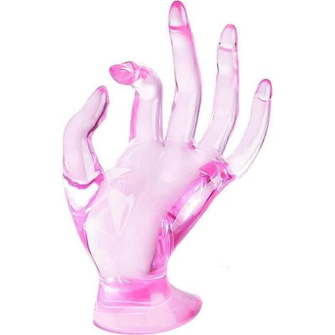 Porte-bagues, présentoir à bijoux rose décoratif pour chambre, présentoir à bagues style preppy (1/5)