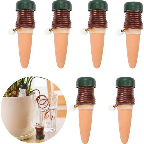 6 Pcs Holiday Plant Watering Drip Watering Drip Bottle Cone Watering System Automatic Irrigation System for Indoor and Outdoor Plant Watering (1/5)