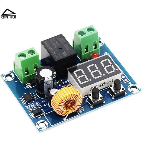 Undervoltage protection board for 12-36V lithium batteries, DC overvoltage protection module with disconnection in case of low load (1/4)