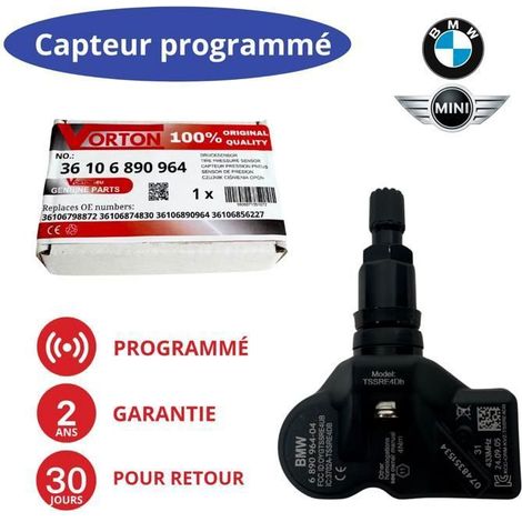 Sensore TPMS programmato 433 MHz per MINI Cooper e BMW - valvola ruota, garanzia 2 anni