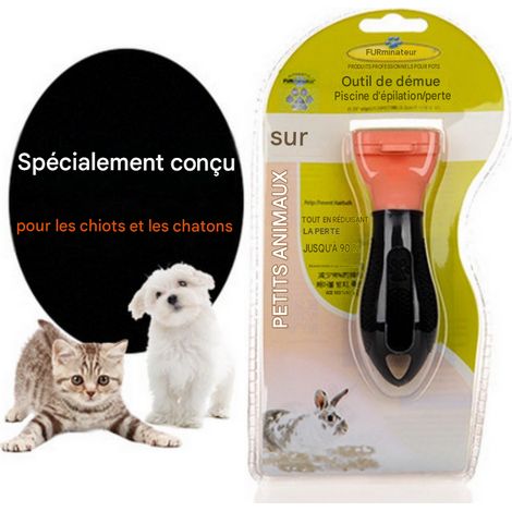 Furminator Brosse Étrille pour Petits Animaux – Élimine les Poils Morts, Sous-Poil et Nœuds (1/5)