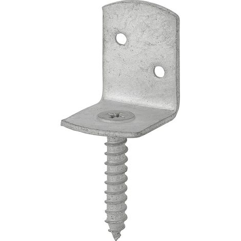 Flechtzaunbeschlag 35 x 30 x 40 mm verzinkt Winkel Zaun Zaunhalter Zaunbeschlag
