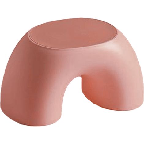 Tabouret enfant en plastique antidérapant, marchepied multifonctionnel rose pour salle de bain (1/5)