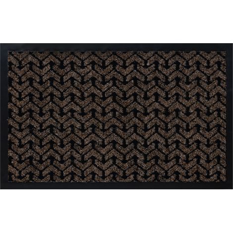 Felpudo antideslizante DUNLOP 7764 marrón - interior, exterior brown 50x80 cm