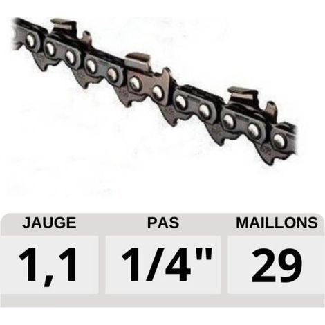 Chaine tronçonneuse SNK 1/4" élagueuse Blue Bird 29 dents - SNK-029E