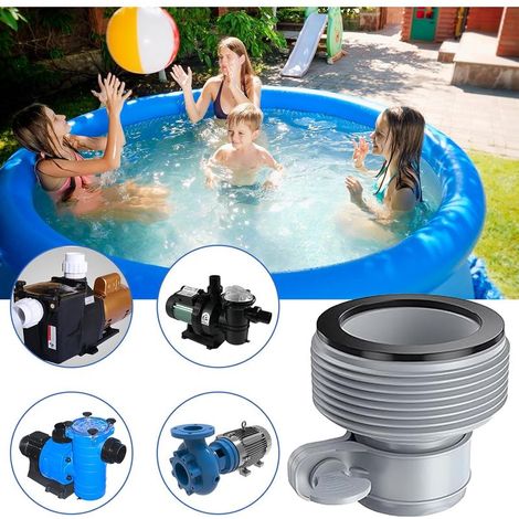 Adaptateur Tuyau Piscine B, 4 Pièces Adaptateur de Tuyau de Piscine pour piscines INTEX, Raccord Pompe Piscine, Adaptateur de Conversion de Tuyau B pour Raccords 1,5" (A) (1/2)