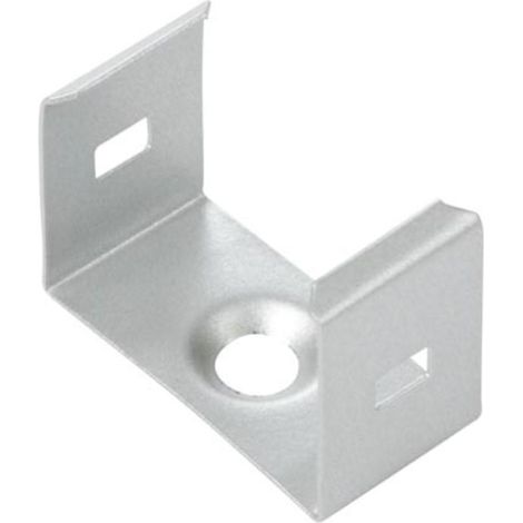 STAFFA DI MONTAGGIO IN ACCIAIO A MOLLA PER PROFILO LED SLIMLINE WIDE 15 mm - ARGENTO