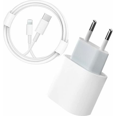 Chargeur Rapide USB C - Certifié Rapide PD 20W avec câble 6FT C vers Lightning Adaptateur de Chargeur de Type C pour iPhone 14/14 Plus/14 Pro/14 Pro Max/13/12/11/SE/iPad Pro (1/5)