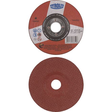 Disco  de  desbaste  BASIC  TOUCH  D125xS3mmGrano  46  acod.TYROLIT (1/3)