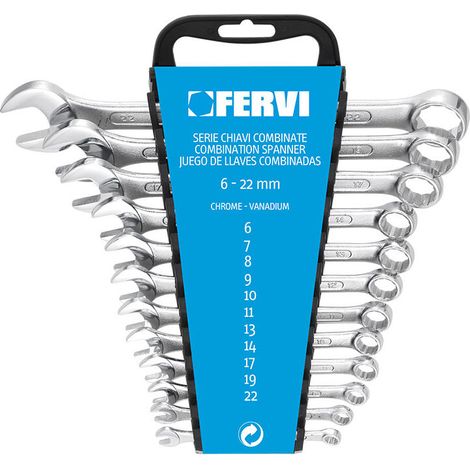 COFFRE DE JEU 12 PIÈCES CLÉ PLATE MÉTRIQUE OUTIL 6-22 MM 0073