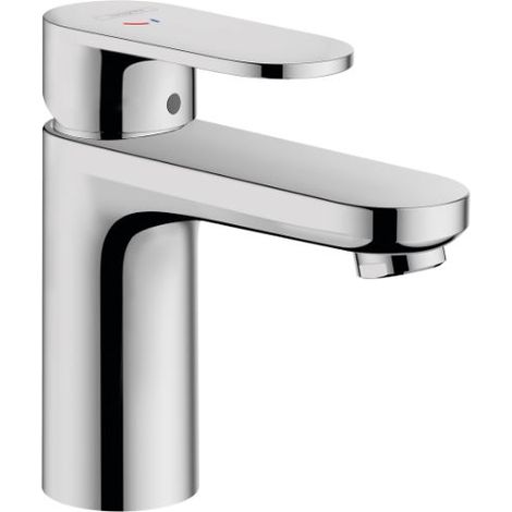Waschtischarmatur Vernis Blend 100 CH3 CoolStart mit Klick-Klack-Ablauf Chrom - HANSGROHE - 71589000 (1/3)