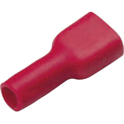 Cosse clip 2.8 mm x 0.8 mm Cimco 180243 180 ° entièrement isolé rouge 1 pc(s) D24327
