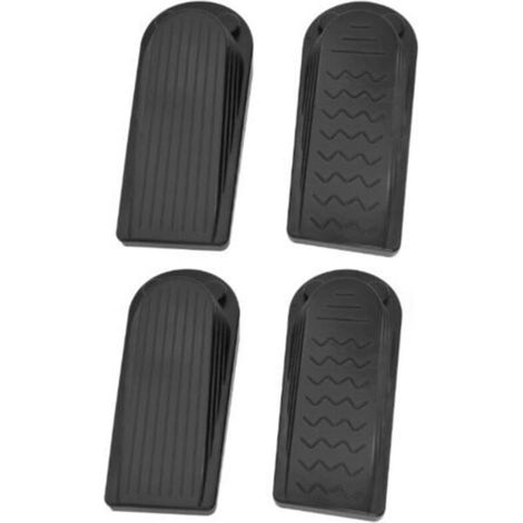 Leicht ausklappbarer Türstopper, flexibler Fingerschutz, Bodenstopper, kratzfest, 4er-Pack