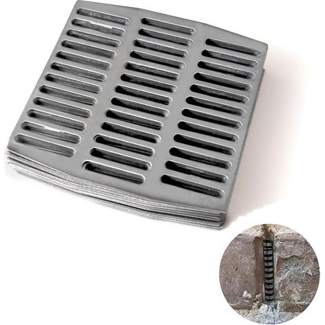 Kit de réparation de fissures murales empilables en acier inoxydable pour murs en briques, comprenant des plaques de protection flexibles pour les fuites. (1/5)