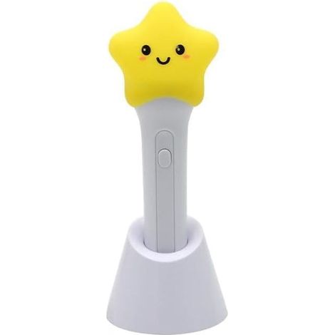 2-in-1 Sternen-Taschenlampe & Nachtlicht für Kinder – Wiederaufladbare LED-Silikonlampe, beruhigendes Licht, mit Handschlaufe, für Schlafzimmer, Nacht und Reisen (1/4)