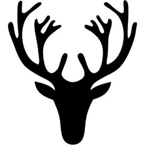 Sticker décoratif en forme de tête de cerf pour chambre d'enfant, en vinyle, écologique et amovible. (1/5)