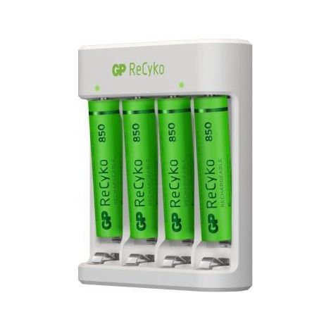 Caricabatterie USB standard per batterie Stilo e MiniStilo, 4 batterie Ministilo AAA da 850 mAh incluse (1/5)