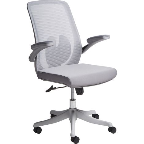 Sedia da ufficio con base girevole e braccioli regolabili in altezza con rete Grigio Overlord (1/5)
