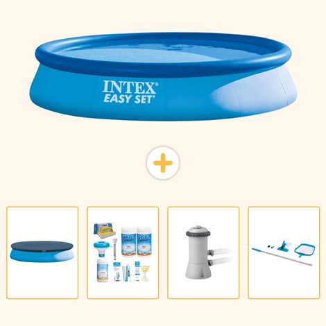 Intex Piscine Easy Set Ronde - 396x84 cm - 5-pièces SCB7 (1/5)