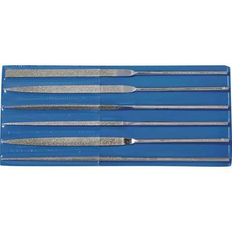 Juego  de  limas  de  diamante,  L.140mm  6  piezas.  D  126  TECWERK (1/4)