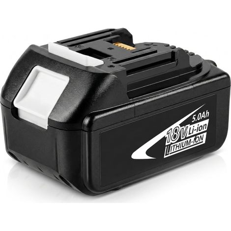 Batterie de Remplacement 18V 5.0Ah pour Makita LXT, Li-ION avec Indicateur LED, Compatible avec BL1860B BL1850B BL1840B BL1830B Outils sans Fil (1/5)